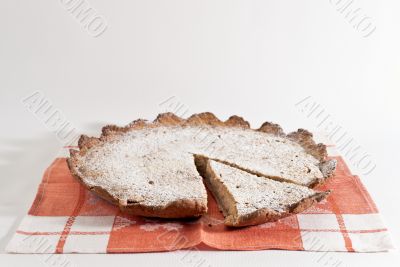 Cake on the table-napkin