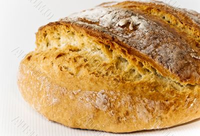 Loaf of Honey white bread close up