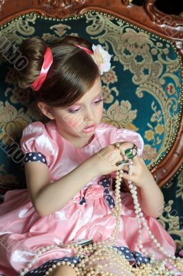 Girl in pink