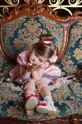 Girl in pink