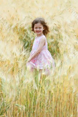 girl in a field