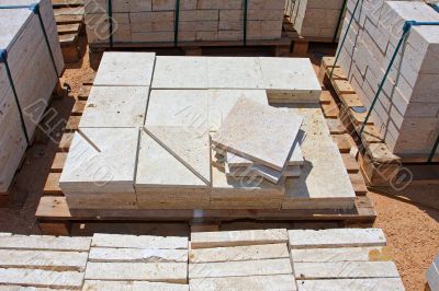 Limestone blocks