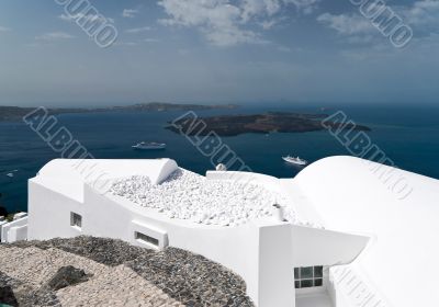 Caldera view in Santorini