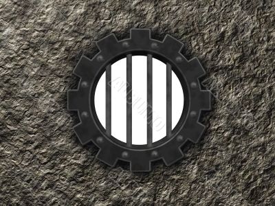 gear wheel prison window