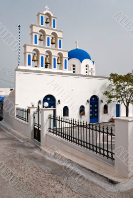 White Greek church