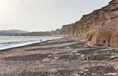 Vlichada beach in Santorini