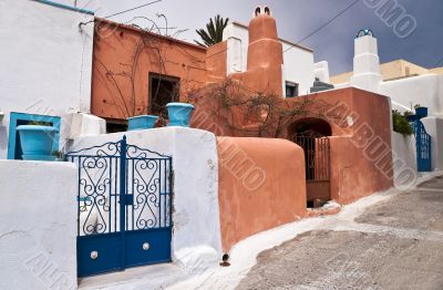 Street in greek village