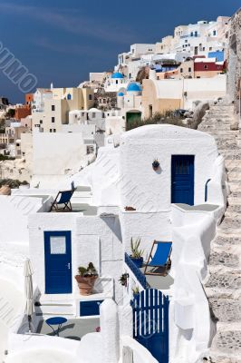 Santorini village