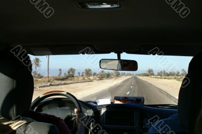 in jeep