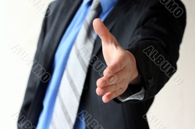 business man is willing to cooperate