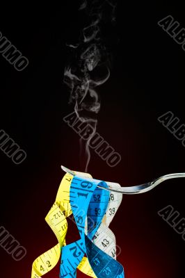 Fork and tape measuere