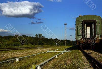 Landscape with the railway