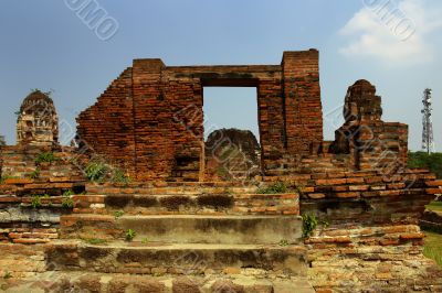 The ruins of an ancient temple