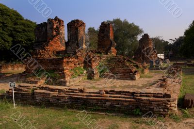 The ruins of an ancient temple