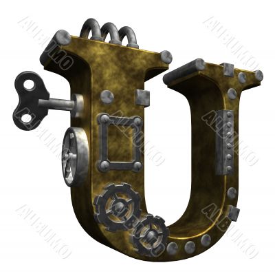 steampunk letter u