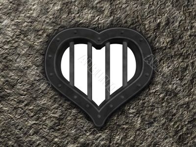 heart prison window