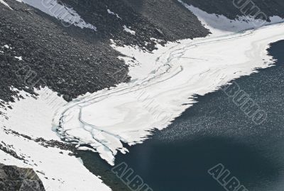Glacier in spring