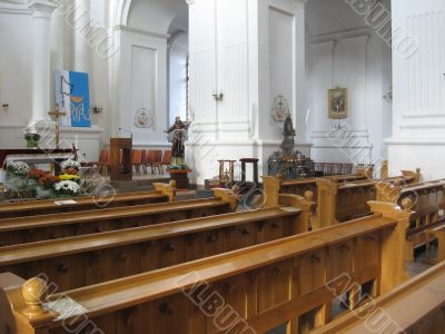 Hall in Catholic church