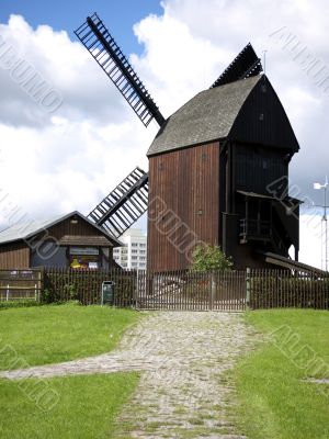 Bock windmill Marzahn and outbuilding