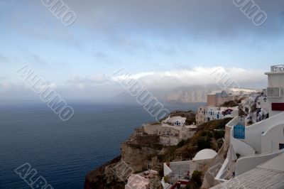 Low clouds over the sea