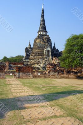 The ruins of an ancient temple