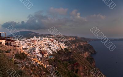 Sunset in Thira 