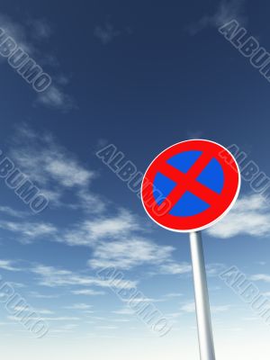 no parking road sign