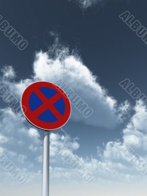 no parking road sign