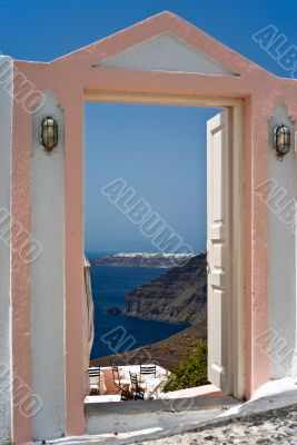 Open door with Ia view