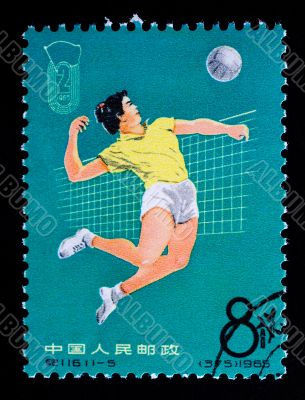 CHINA - CIRCA 1965: A Stamp printed in China shows image of a wo