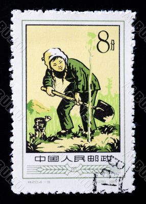 CHINA - CIRCA 1957: A Stamp printed in China shows image of a yo