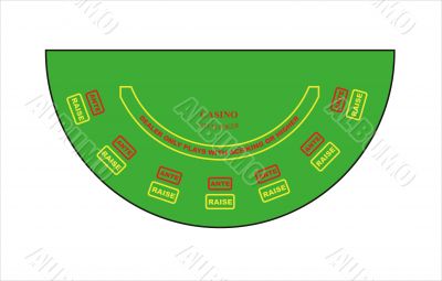 Vector poker table layout