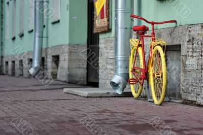 red bike