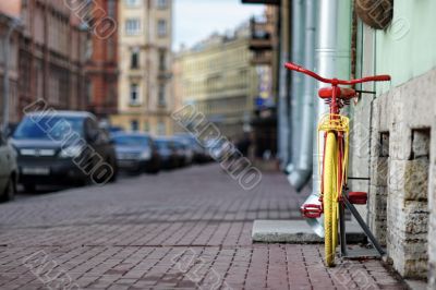 yellow bicycle