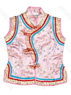 Eastern baby dress with an embroidered floral pattern