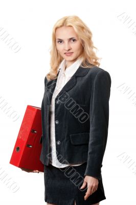 Business blonde woman