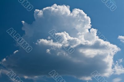 beautiful surround a white cloud