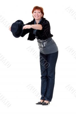 girl in the bowler hat