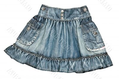 Women`s denim skirt
