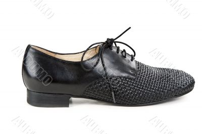 stylish black leather shoes