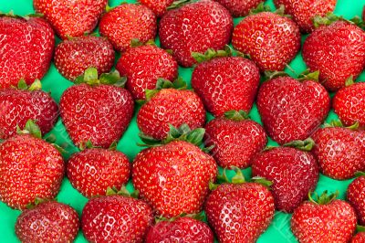 ripe juicy strawberries