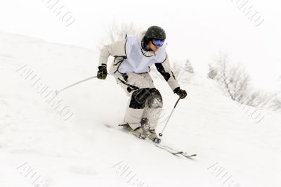 Man skiing 