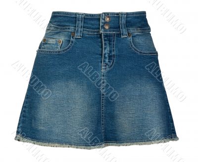 Women`s denim skirt