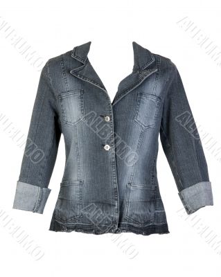 gray jeans jacket