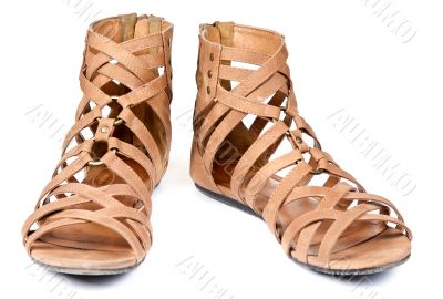 brown sandals
