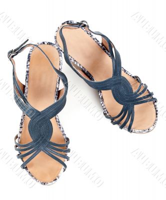 pair of women`s sandals