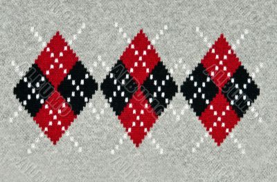 knitted gray background with a pattern