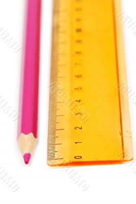 red pencil and a yellow line