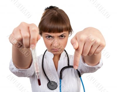 beautiful young woman doctor