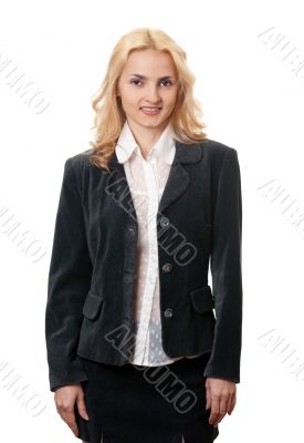Business blonde woman